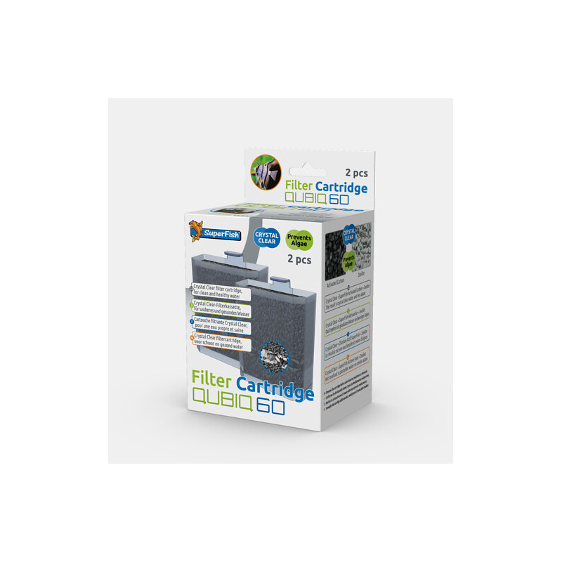 Qubiq 60 cartouche 2x de Superfish - Aquadistri - accessoires pour aquarium et bassin dans Filtre interieur d'aquarium