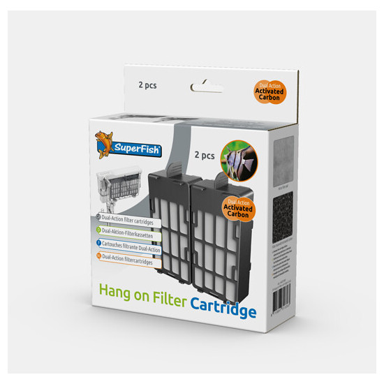 HANG ON cartridge 2 PCS de Superfish - Aquadistri - accessoires pour aquarium et bassin dans Filtre interieur d'aquarium