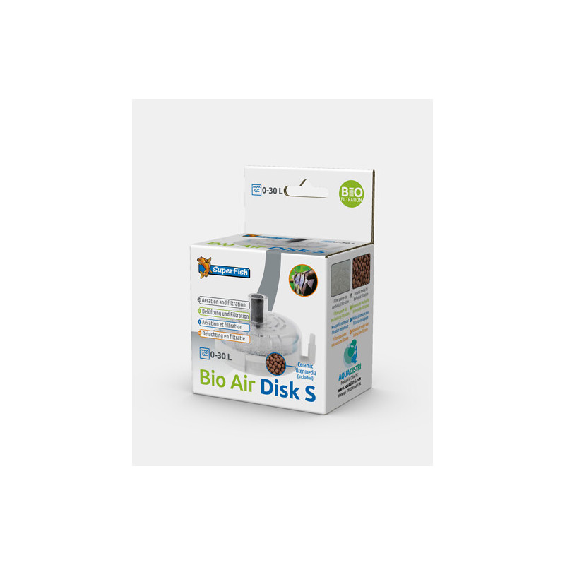 BIO AIR DISK S de Superfish - Aquadistri - accessoires pour aquarium et bassin dans Filtre interieur d'aquarium