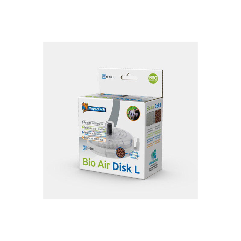 BIO AIR DISK L de Superfish - Aquadistri - accessoires pour aquarium et bassin dans Filtre interieur d'aquarium