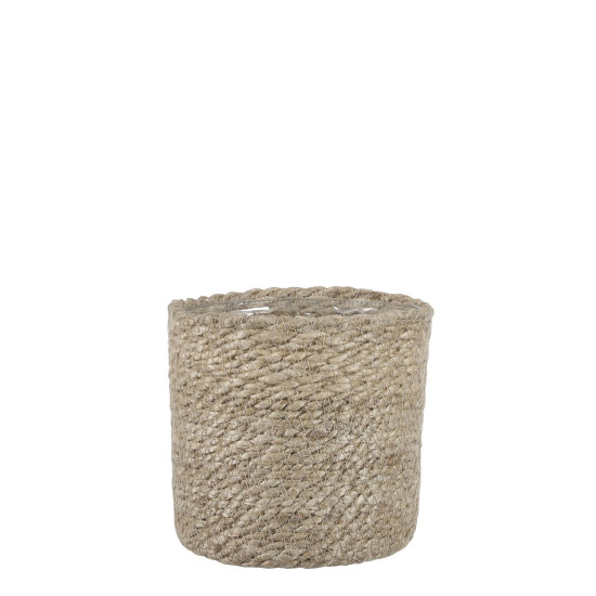 PANIER ATLANTIC CREME H14 D14 de Edelman - deco maison et noël dans Corbeilles - Panières- Paniers