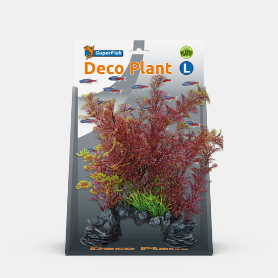 SF DECO PLANT L CABOMBA ROUGE de Superfish - Aquadistri - accessoires pour aquarium et bassin dans Plantes d'aquarium