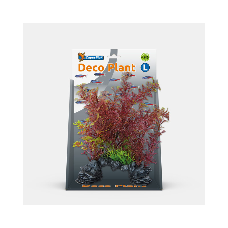 SF DECO PLANT L CABOMBA ROUGE de Superfish - Aquadistri - accessoires pour aquarium et bassin dans Plantes d'aquarium