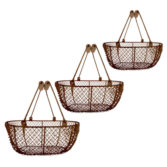 Panier en Fil de Fer Métallique - Élégant et Pratique pour Décoration et Rangement de Esschert design - deco maison et jardin...