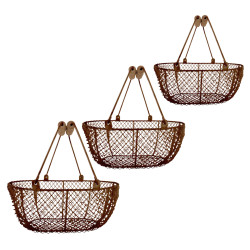 Panier en Fil de Fer Métallique - Élégant et Pratique pour Décoration et Rangement de Esschert design - deco maison et jardin...