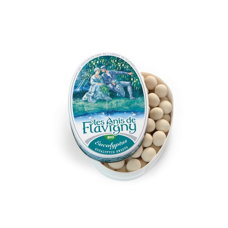 /ANIS DE FLAVIGNY EUCALYPTUS BIO BOITE 50G de Table des producteurs Libourne dans 🍬 Friandises et Bonbons