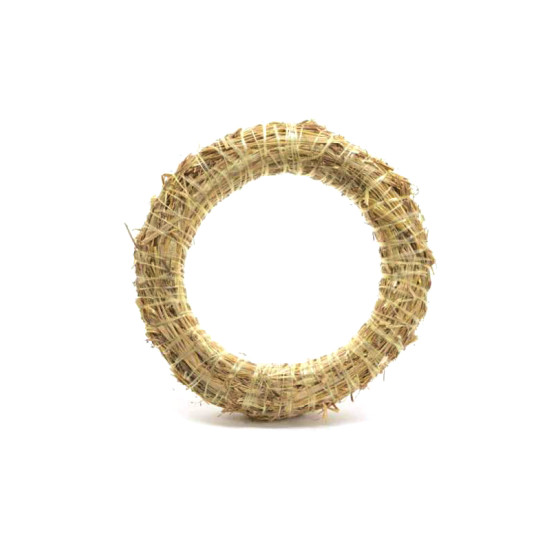 Couronne de paille nature dia25cm x h.5cm de Luminéo et Décoris - produits de décoration dans ❄️Couronne de Noël
