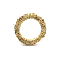 Couronne de paille nature dia25cm x h.5cm de Luminéo et Décoris - produits de décoration dans ❄️Couronne de Noël