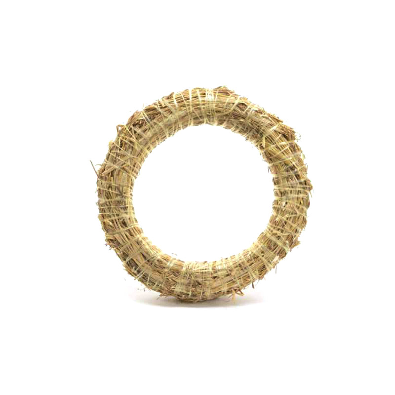 Couronne En Paille , Nature, Non - Soudée, 25 Cm ø - Maison