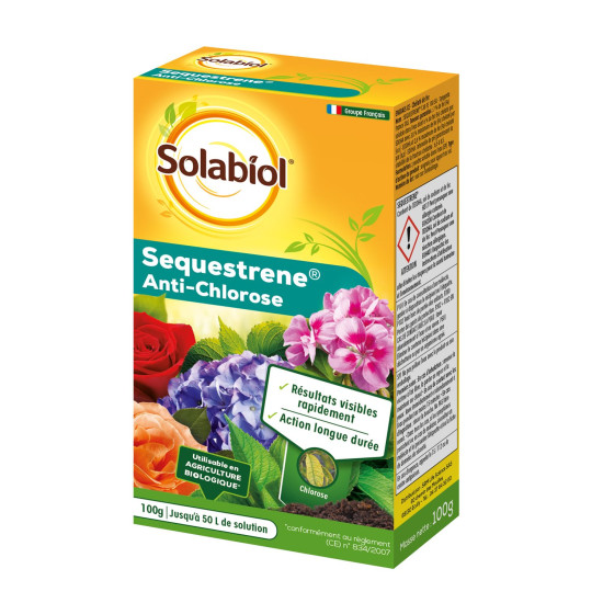SÉQUESTRÈNE - ANTI-CHLOROSE 100G de Solabiol - traiement bio pour plantes dans Anti-maladie