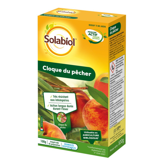 CLOQUE DU PÊCHER 100 G de Solabiol - traiement bio pour plantes dans Anti-maladie