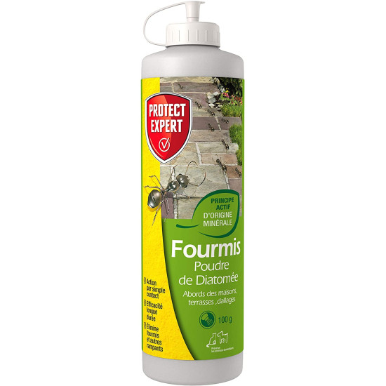 FOURMIS POUDRE DIATOMÉE 100G de Protect Expert -pour traiter ou prévenir dans 🐜 Produits anti Fourmis