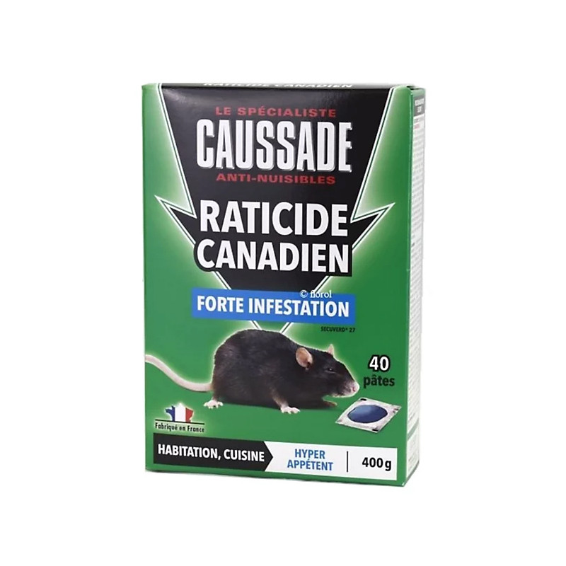 RATICIDE CANADIEN 400G de Caussade - anti rats et souris dans 🐁 Raticide / souricide