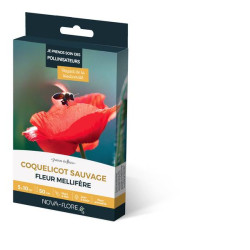 COQUELICOT SAUVAGE 3M2 de Novaflore - fleurs melliferes pour papillons et abeilles dans Graines de fleurs en C