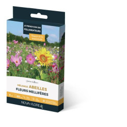 MÉLANGE ABEILLES 3M2 de Novaflore - fleurs melliferes pour papillons et abeilles dans Graines de Fleurs pour les abeilles