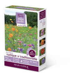 JACHERE RUSTIQUE 500 à 1000M2 de Novaflore - fleurs melliferes pour papillons et abeilles dans Graines de Jachere fleurie
