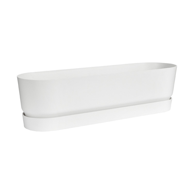 /greenville long 70cm blanc de Elho - Pot en plastique de qualité dans Jardinieres