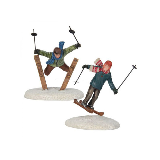 SKI JUMPER X2 de Edelman - deco maison et noël dans 🏘️Villages miniatures