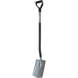 Bêche métal Ergonomic à rebord de Fiskars - Outil de jardin dans Pelle pour le jardin