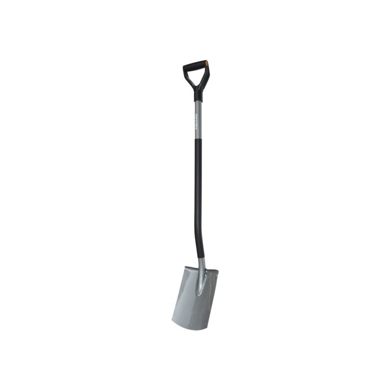 Bêche métal Ergonomic à rebord de Fiskars - Outil de jardin dans Pelle pour le jardin