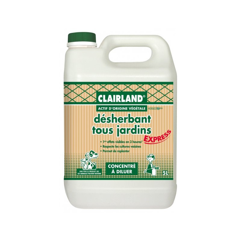 DESHERBANT TOUS JARDINS 5L de Clairland - Desherbant dans 🌱 Desherbant