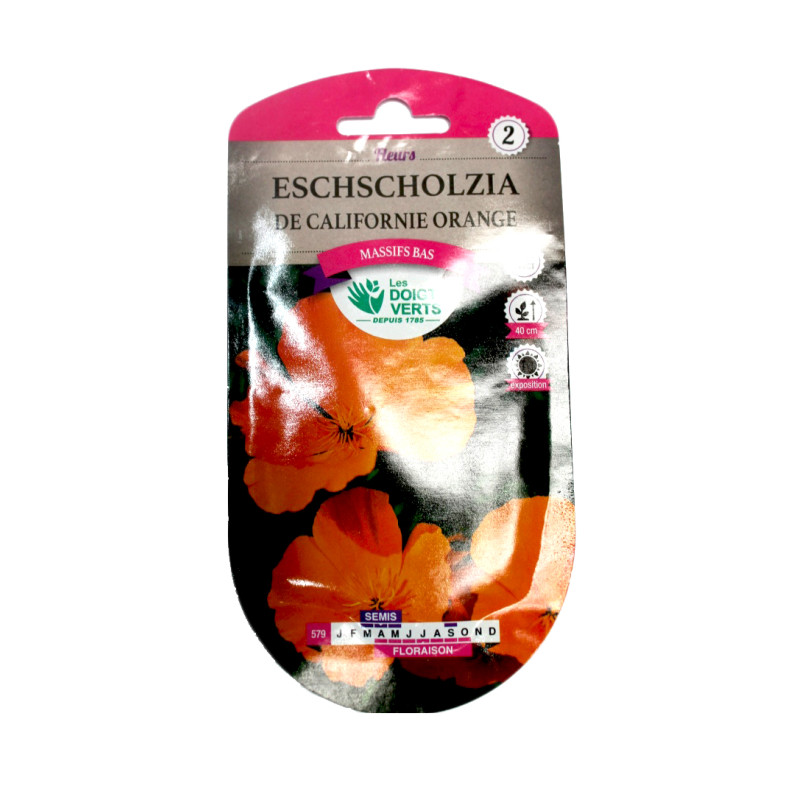 Eschscholtzia De Californie Orange -graines de Les Doigts Verts - graines de Gironde à Bordeaux dans Graines de fleurs en E