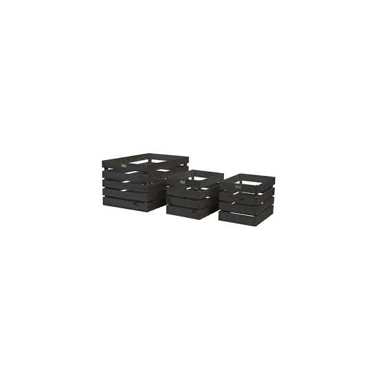 /CAISSE NOIR 35,5X26CM de Jardinerie Bordeaux Libourne Gironde dans Corbeilles - Panières- Paniers