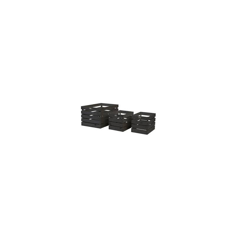 /CAISSE NOIR 35,5X26CM de Jardinerie Bordeaux Libourne Gironde dans Corbeilles - Panières- Paniers