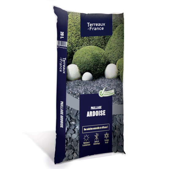 ARDOISE NOIRE 10/40 - 20 litres de Jardinerie Bordeaux Libourne Gironde dans Accessoire et produit de paillage