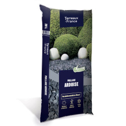 ARDOISE NOIRE 10/40 - 20 litres de Jardinerie Bordeaux Libourne Gironde dans Accessoire et produit de paillage
