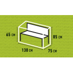 /housse banc 130x75x65 gr de Madison dans Housses meuble de jardin
