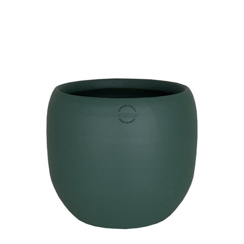 Cache-Pot Cibele 33Cm Vert Foncé de Artevasi - Vases et jardinières Déco dans Cache-pot et pot déco
