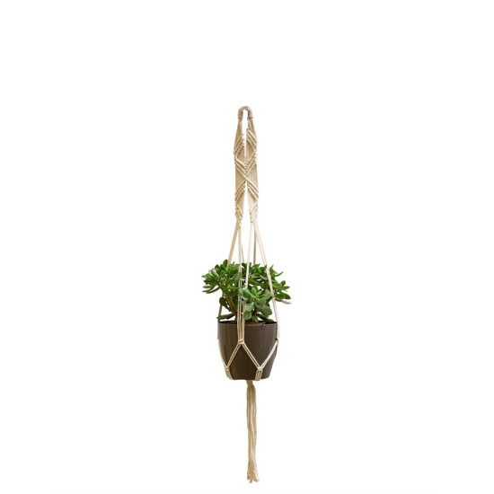 MACRAMÉ MUR BLANC 100 CM de Artevasi - Vases et jardinières Déco dans selette - porte-plantes - roule pot