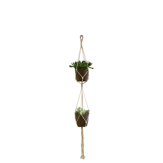 MACRAMÉ DOUBLE NOEUD BASIQUE 120 CM de Artevasi - Vases et jardinières Déco dans selette - porte-plantes - roule pot