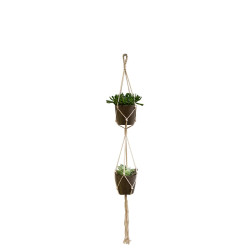 MACRAMÉ DOUBLE NOEUD BASIQUE 120 CM de Artevasi - Vases et jardinières Déco dans selette - porte-plantes - roule pot