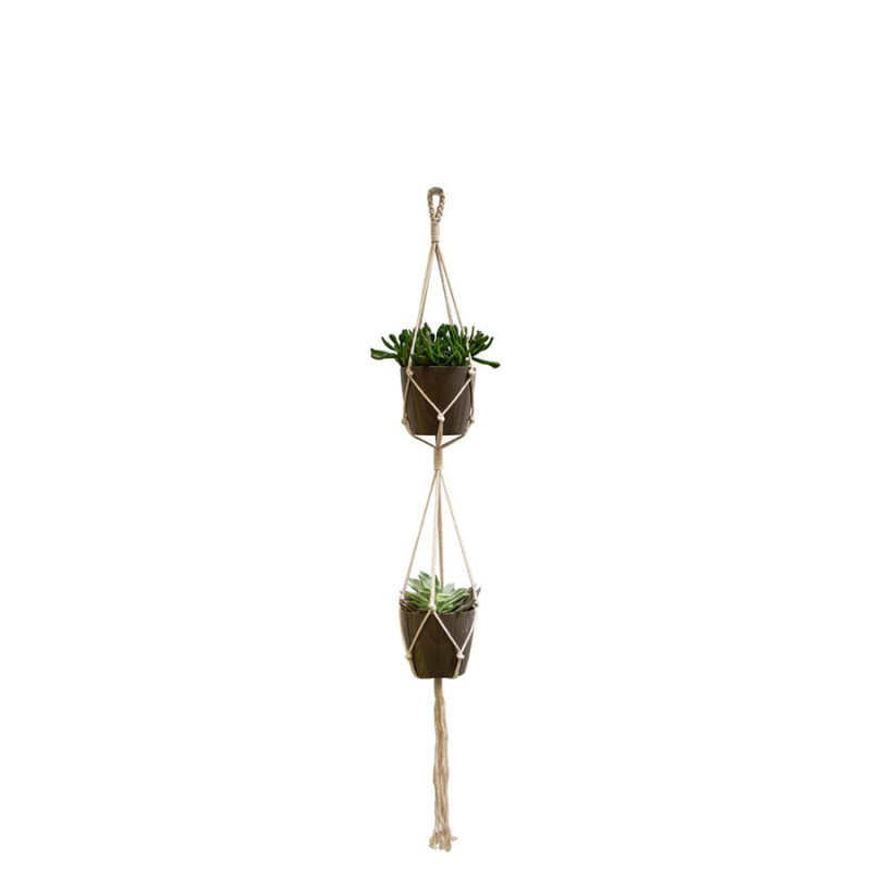 MACRAMÉ DOUBLE NOEUD BASIQUE 120 CM de Artevasi - Vases et jardinières Déco dans selette - porte-plantes - roule pot