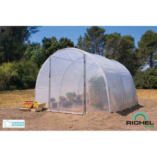 Serre 3x3m pied 1 porte-tube 32mm film 2*180µ de Richel - serres de jardin dans Serre souple