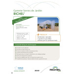 Kit 1 aération latérale longueur 6m de Richel - serres de jardin dans Serre souple