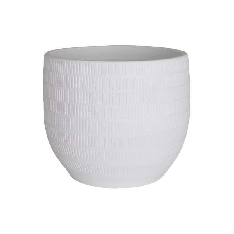 CACHE-POT AURA 20CM BLANC de Artevasi - Vases et jardinières Déco dans Cache-pot et pot déco