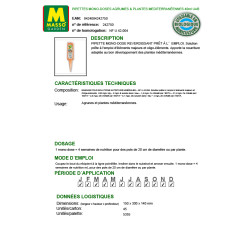 Pipette Engrais Agrumes 40 Ml Masso Garden de Masso - Engrais bio et soin des plantes dans Engrais Liquide pour plantes