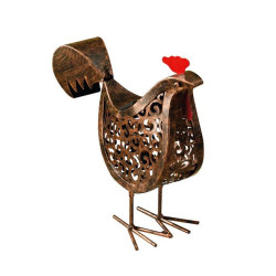 Deco solaire Poule en métal de Smart garden dans Eclairage Solaire de jardin