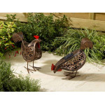 Deco solaire Poule en métal de Smart garden dans Eclairage Solaire de jardin