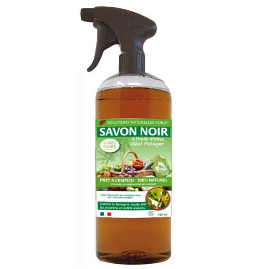 Savon Noir Spray Pae Potager 750Ml Pour Le Jardi de Marius Fabre - Savon de Marseille dans Insecticide
