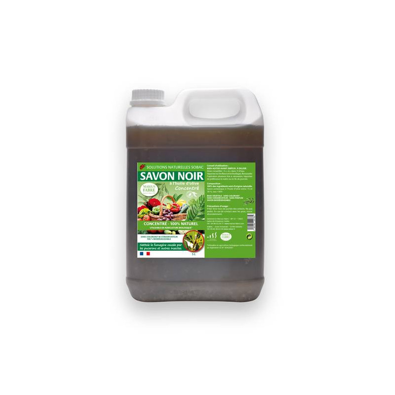 Savon Noir Concentre 5L Pour Le Jardin de Marius Fabre - Savon de Marseille dans Insecticide