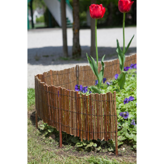Bordure décorative Osier à dérouler 100x35cm de Windhager - Accessoires de jardin dans Bordure de jardin