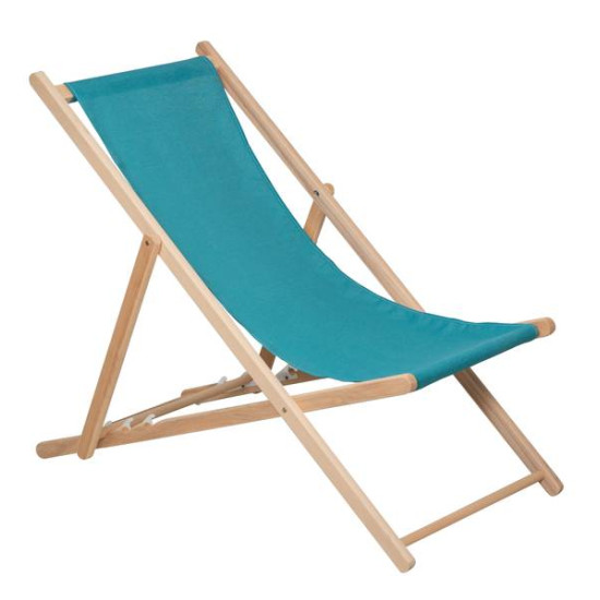 CHILIENNE AGRAFEE COLORS BLUE 100% FSC de Jardin privé dans Transat pour l'exterieur