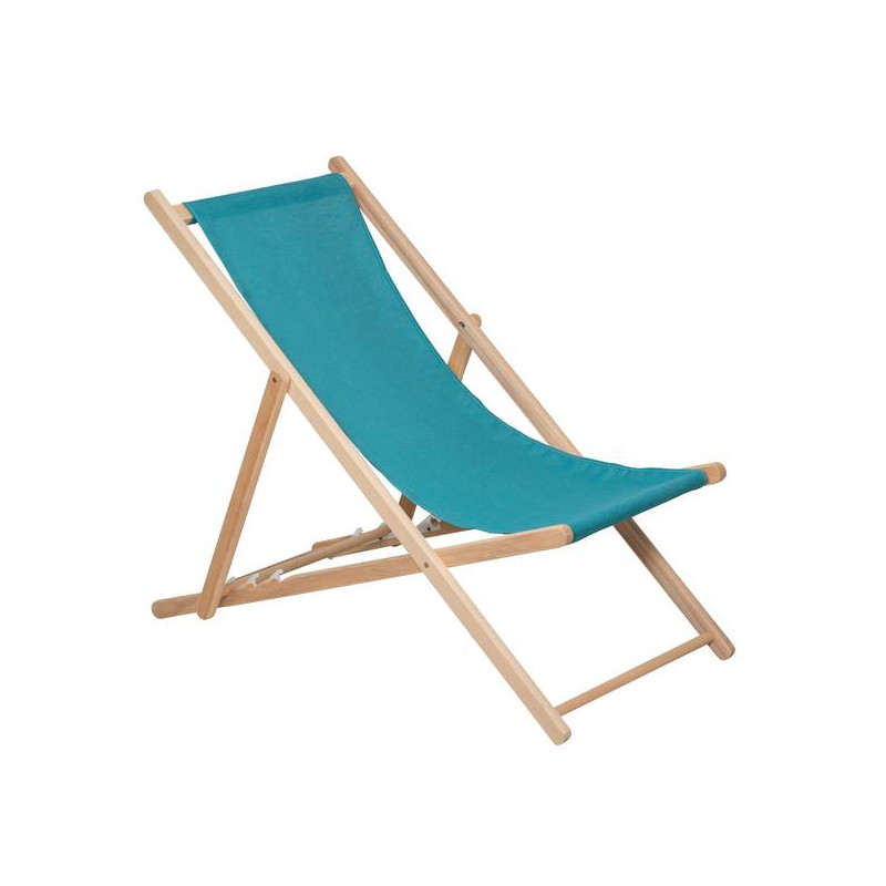 CHILIENNE AGRAFEE COLORS BLUE 100% FSC de Jardin privé dans Transat pour l'exterieur