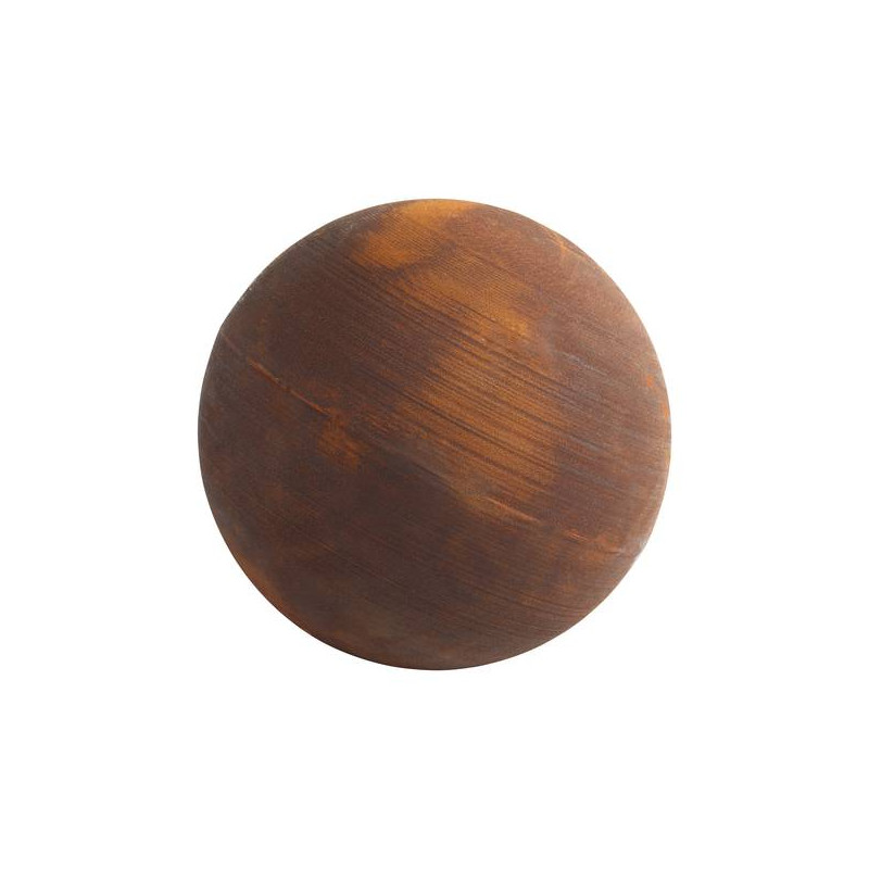 SPHERE PLEINE METAL ROUILLE 40CM de Chamorin - Déco pour le jardin dans Statue pour le jardin