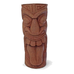 TIKI HAKA BOIS DE COCOTIER 50CM de Chamorin - Déco pour le jardin dans Statue pour le jardin