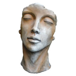 VISAGE FEMME 1/2 ROUILLE 115CM de Chamorin - Déco pour le jardin dans Statue pour le jardin